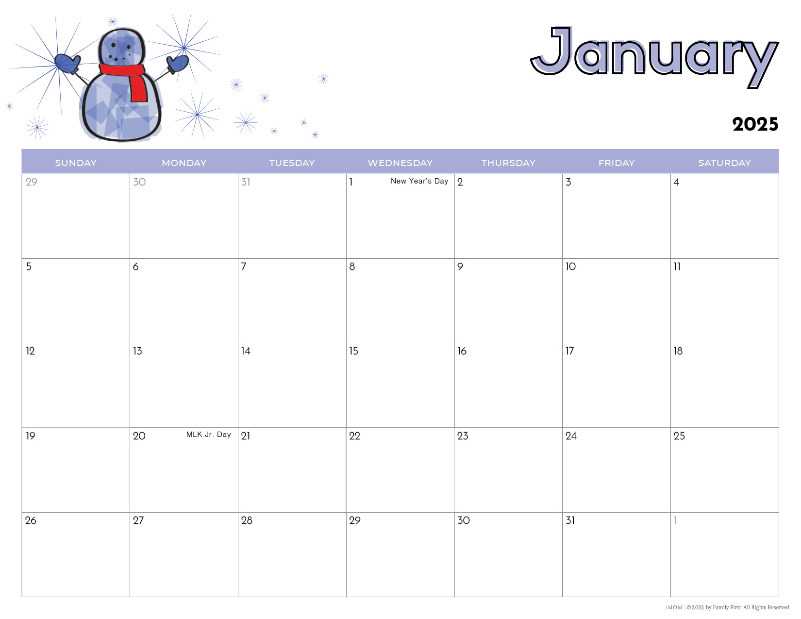 2024-2025 Printable Calendars For Kids - Imom inside Printable Calendar 2025 For Kids