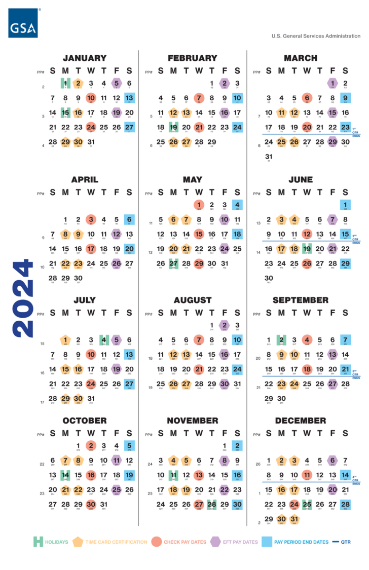 GSA 2025 Calendar Printable