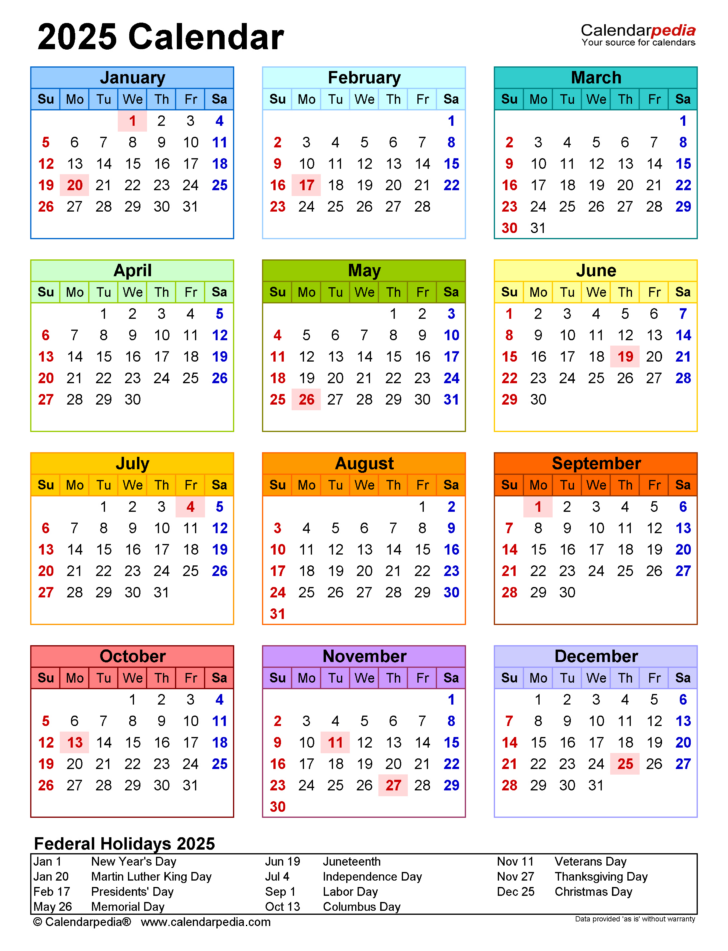 Printable Wallet Calendar 2025