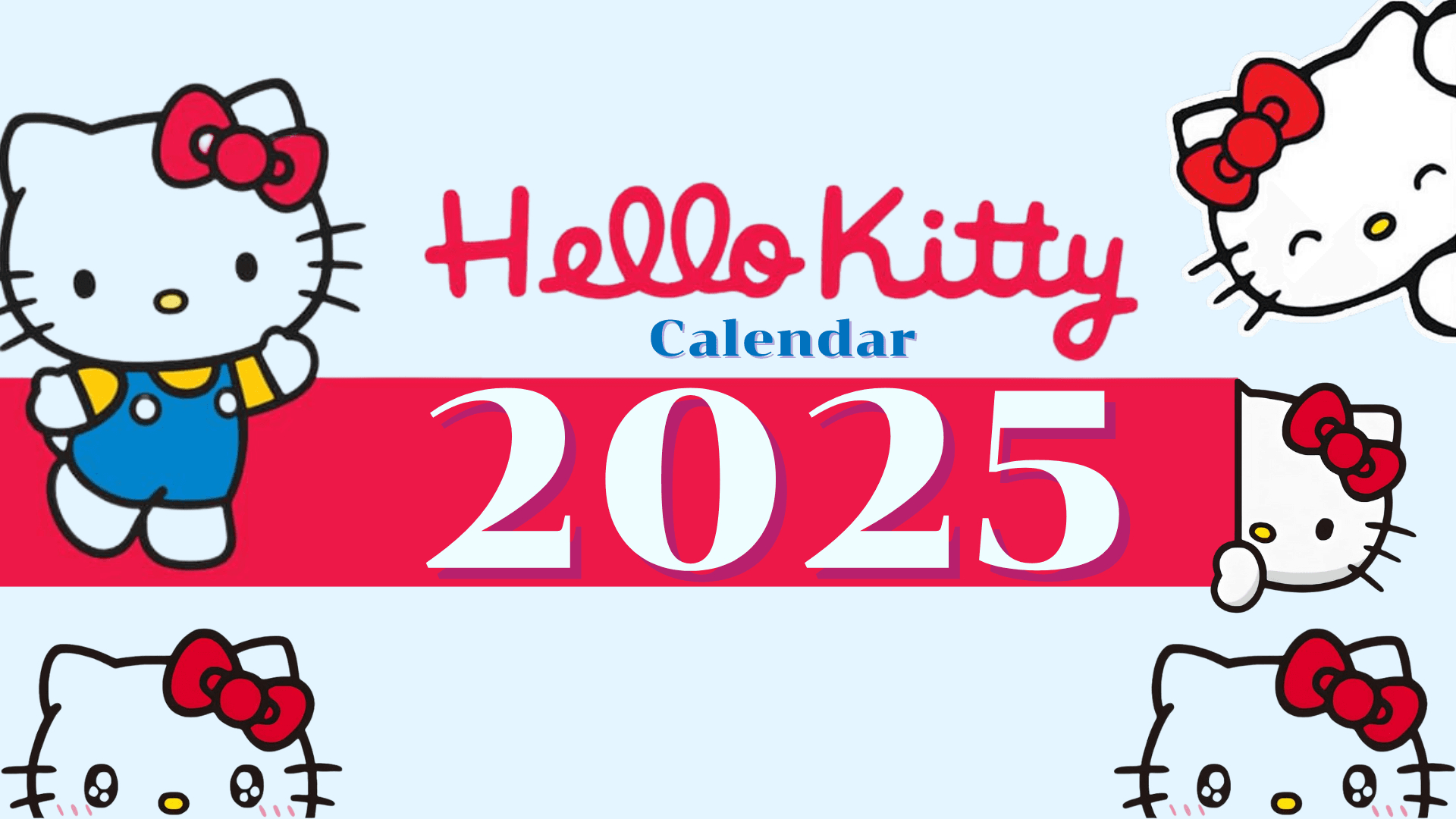 2025 - Calendar - Hello Kitty - Template -Kjc.creativedesigns for Hello Kitty Calendar 2025 Printable