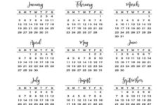 2025 Calendar Printable – 18 Cute & Free 2025 Yearly Calendar in 2025 Full Page Calendar Printable