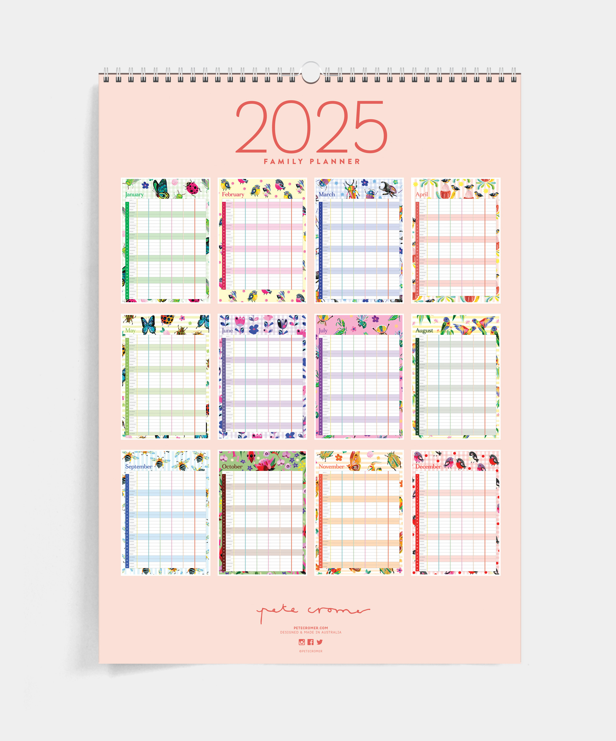 2025 Family Planner within Printable Family Calendar 2025