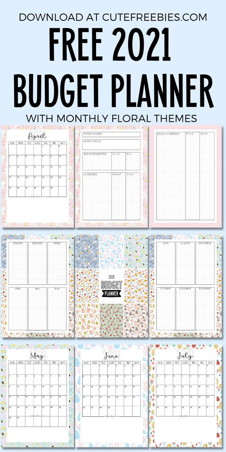 2025 Free Printable Monthly Budget Planner - Cute Freebies For You within Printable Budget Calendar 2025