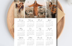 2025 Photo Calendar Template With Window Arch – Strawberry Kit within Printable Custom Calendar 2025