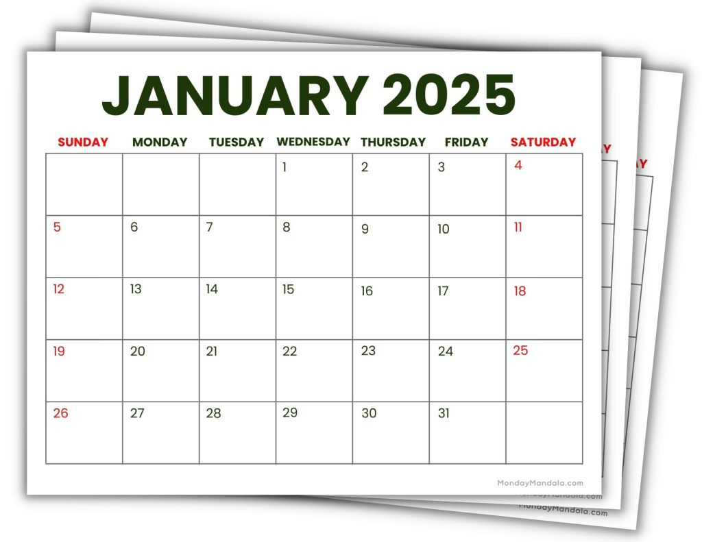 2025 Printable Calendars (56 Free Pdf Printables) with regard to 2025 Printable Calendar Free Printable