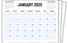 2025 Printable Calendars (56 Free Pdf Printables) with regard to Free Printable Calendar Months 2025