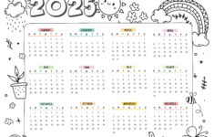 2025 Year Calendars – 70 Best Printables – World Of Printables intended for Pretty 2025 Calendar Printable