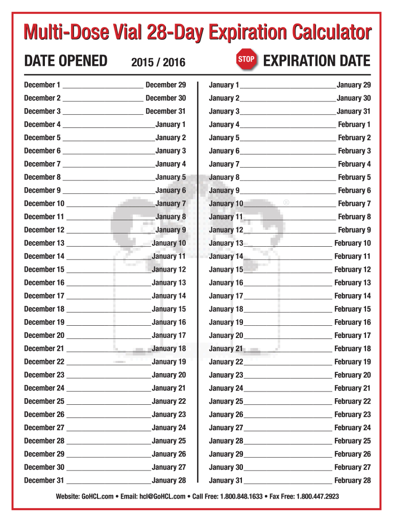 28 Day Expiration Calendar 2024: Fill Out &amp;amp; Sign Online | Dochub with Printable Multi Dose Vial 28 Day Expiration Calendar 2024 - 2025