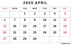 April 2025 Calendar Printable Pdf Template With Holidays with March April May Calendar 2025 Printable