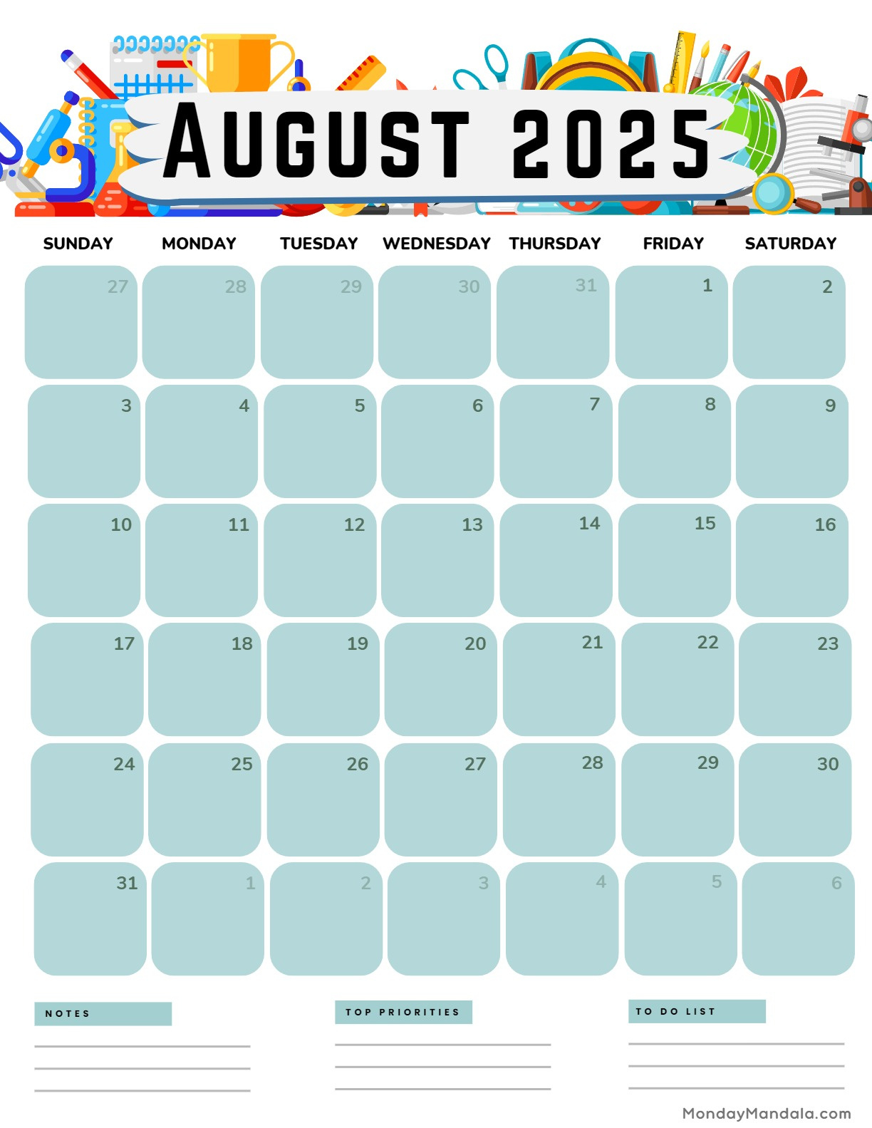 August 2025 Calendar (52 Free Pdf Printables) in August 2025 Calendar Printable Vertical