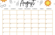 August 2025 Calendars – 107 Free Printables | Printabulls with Printable Calendar For August 2025