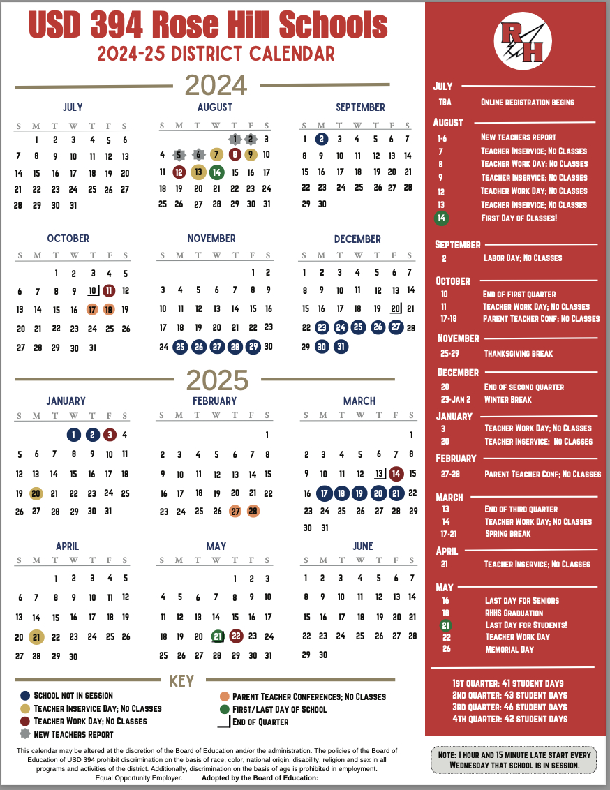 Board Approves 2024-2025 School Calendar – Rocket Productions with Ball State Calendar 2024 - 2025 Printable