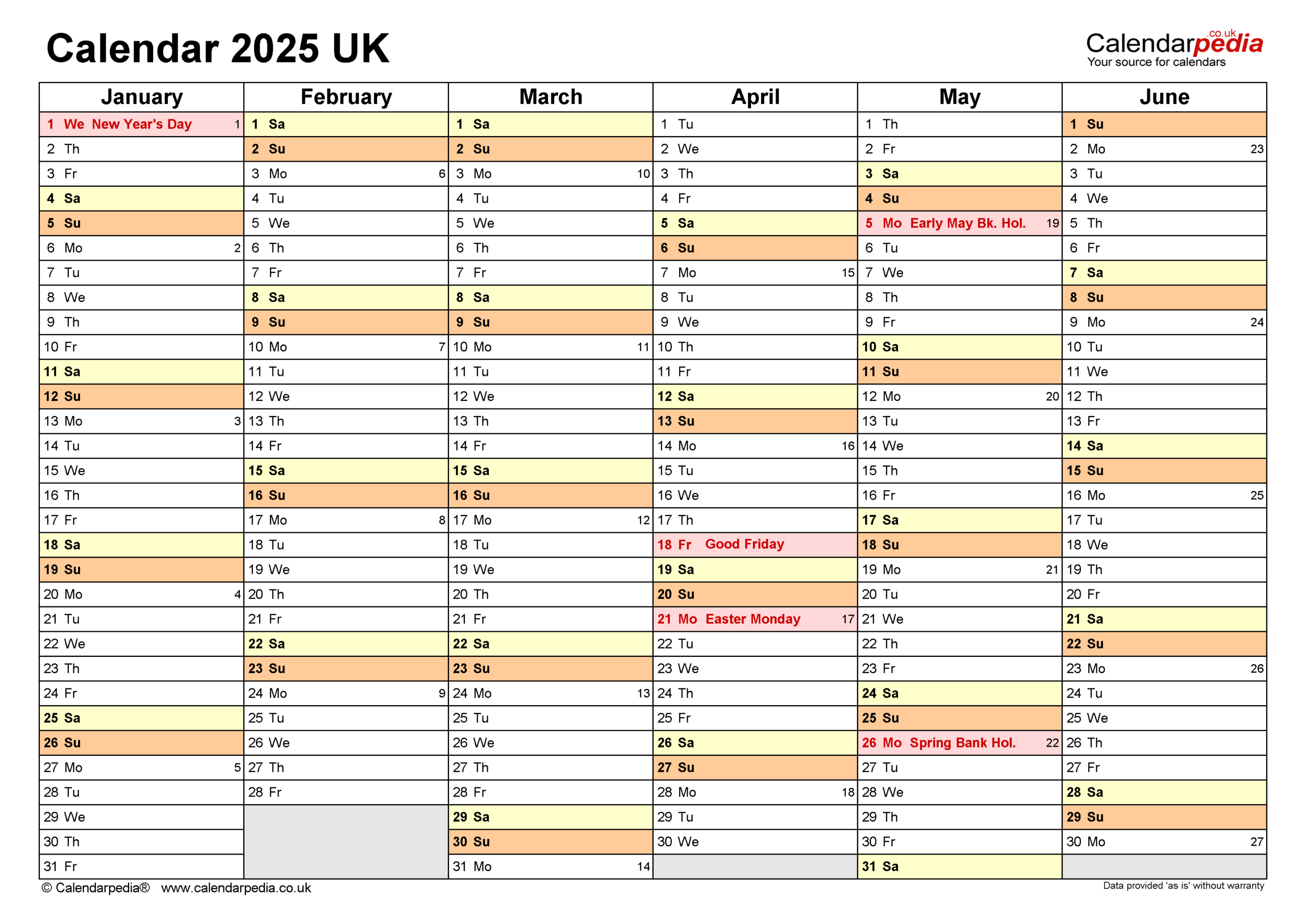 Calendar 2025 (Uk) - Free Printable Pdf Templates for 2025 Wall Calendar Printable Free