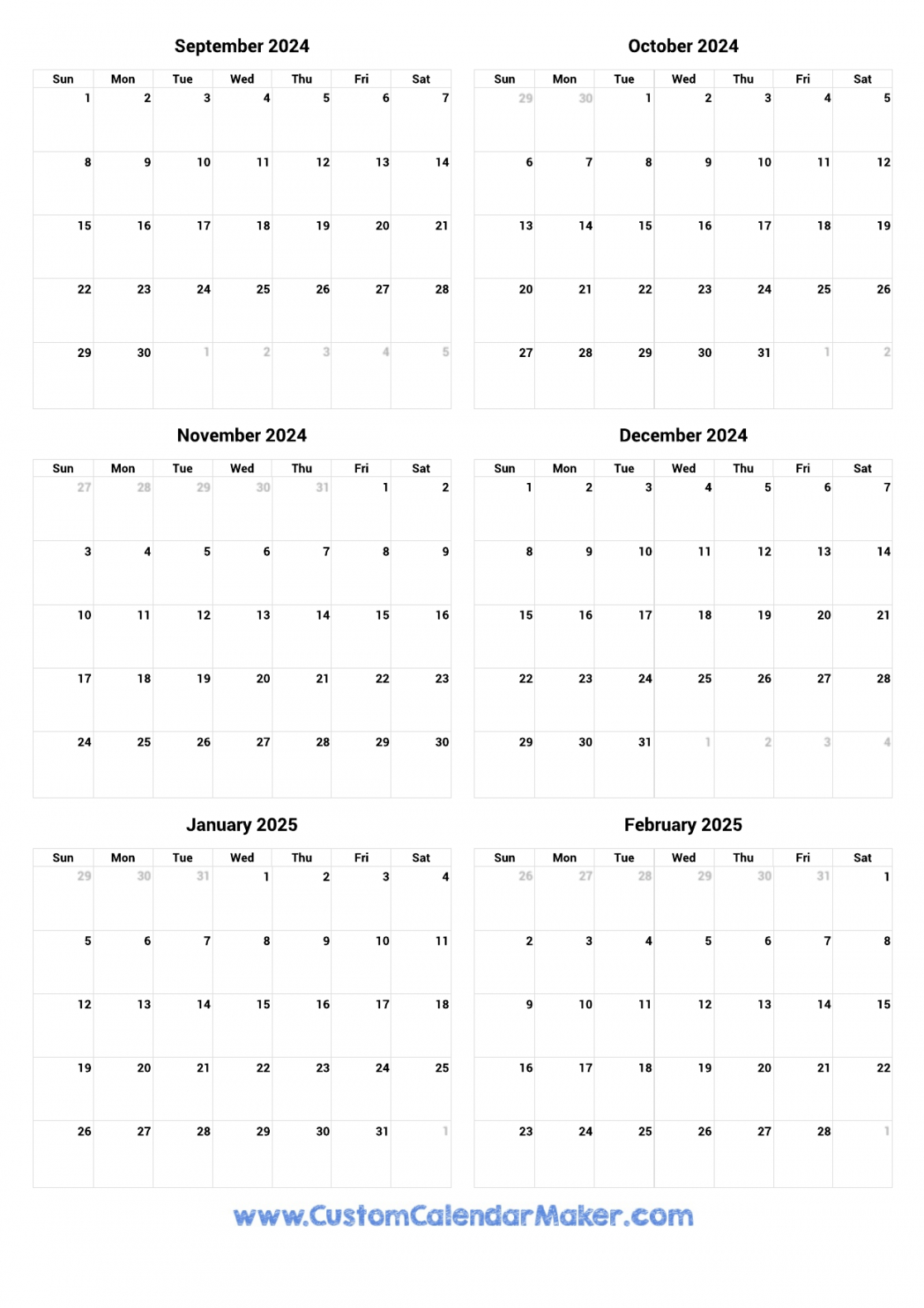 Calendar From September 2024 To June 2025 for September 2024 To June 2025 Calendar Printable Free