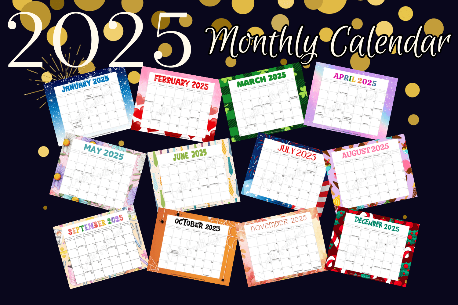 Cute 2025 Free Printable Monthly Calendars - Cassie Smallwood with Mini Monthly Calendar Printable 2025