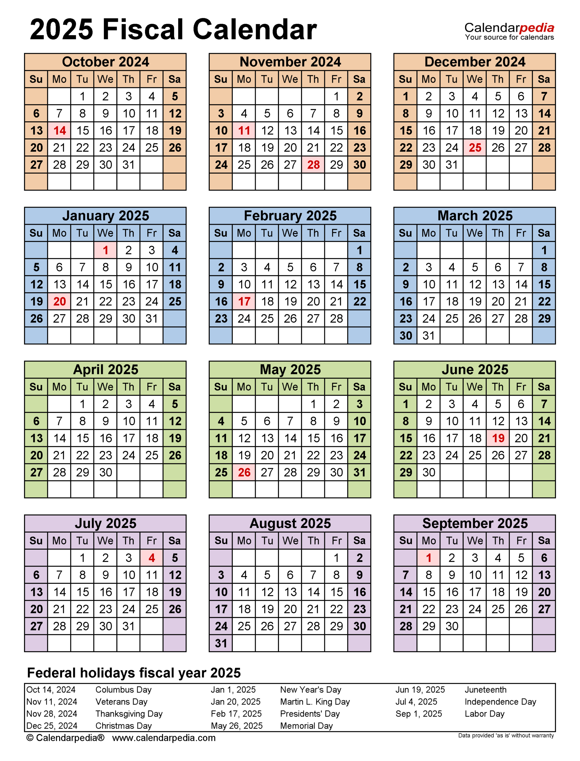 Fiscal Calendars 2025 - Free Printable Excel Templates with regard to Printable Budget Calendar 2025