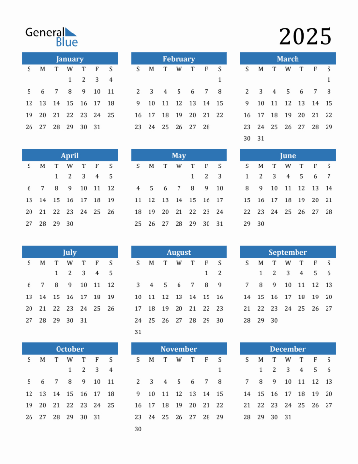 Printable 2025 Calendar Pages