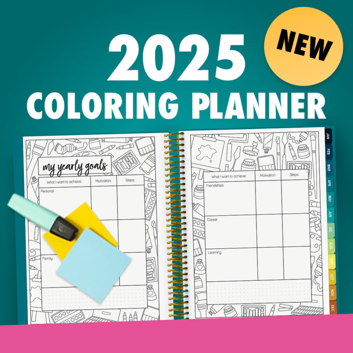 Free Printable Coloring Calendar 2025 For Adults