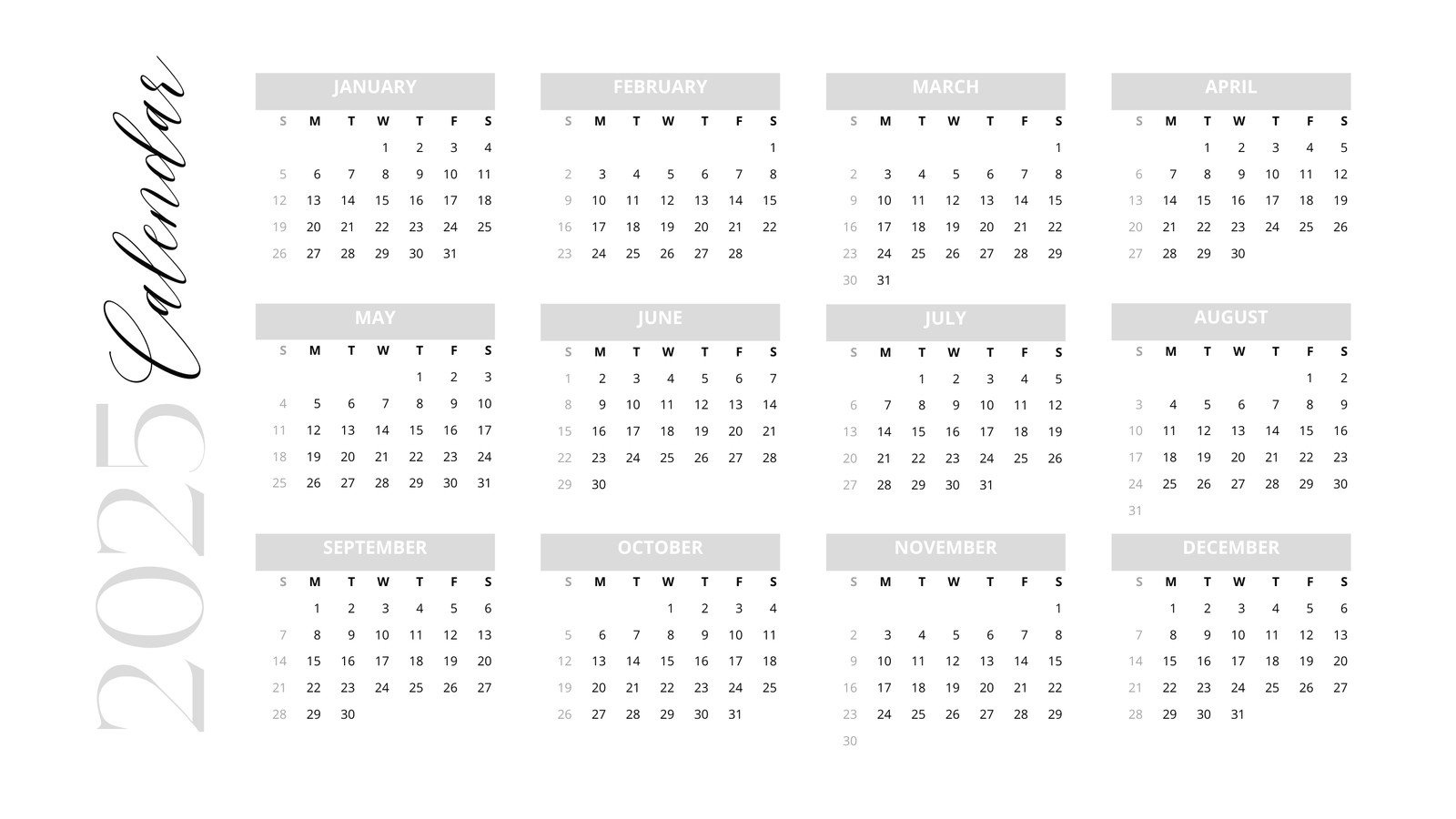 Free Custom Printable Daily Calendar Templates | Canva for Free Printable Daily Calendar 2025