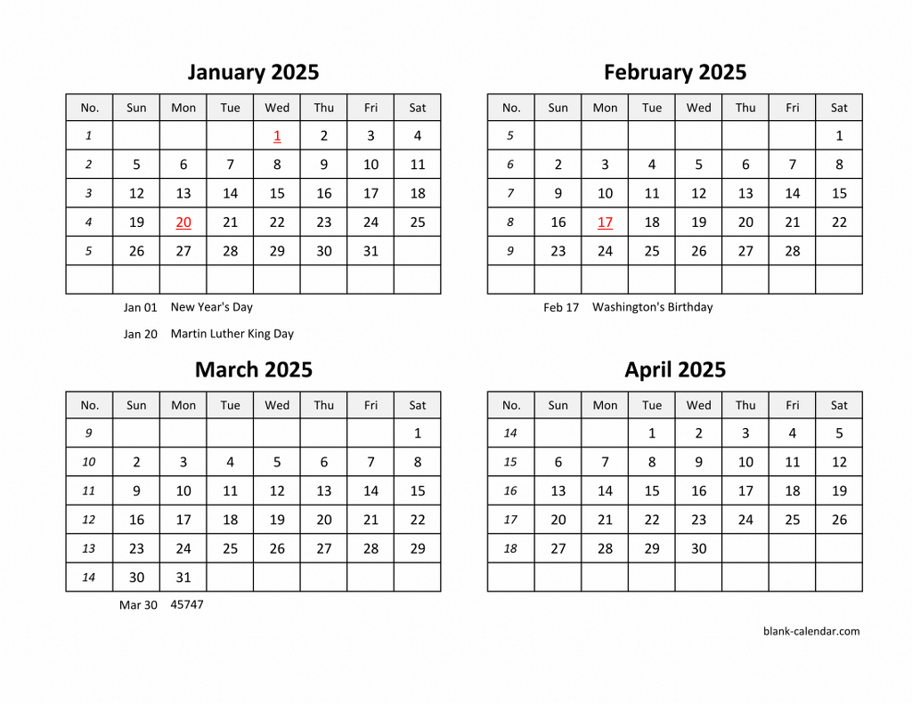 Free Download 2025 Excel Calendar Four Month In Landscape Format for 4 Month Calendar Printable 2025