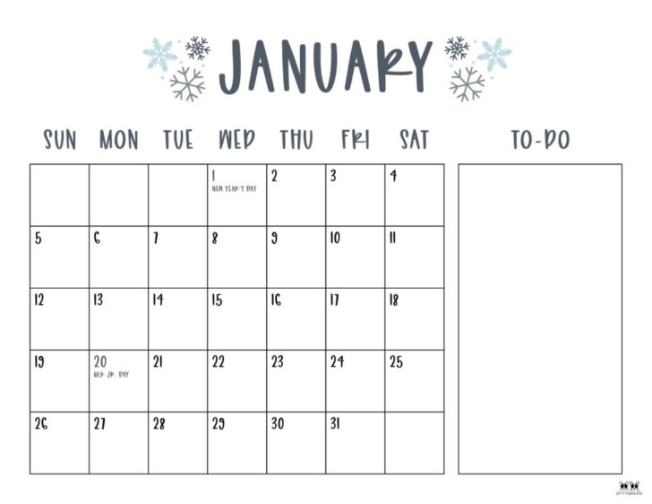 Free Printable 2025 Calender