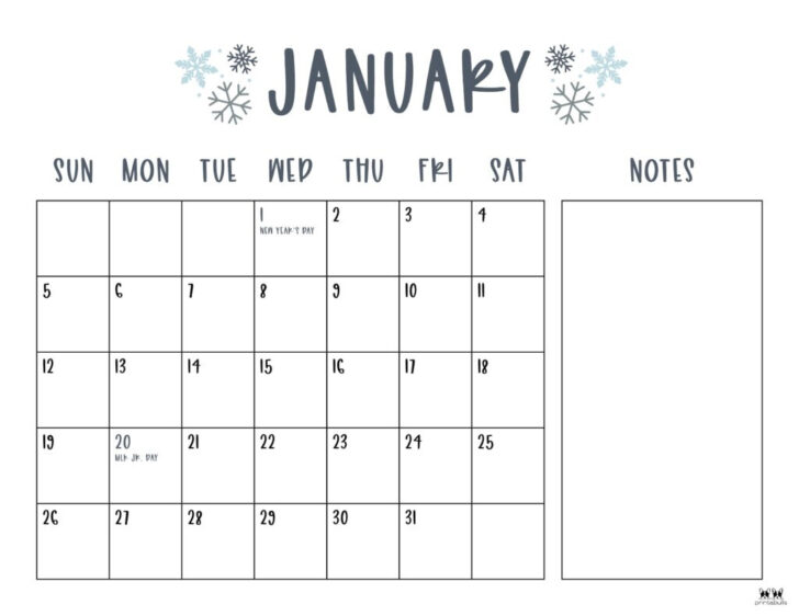 Printable 2025 Calendar Free