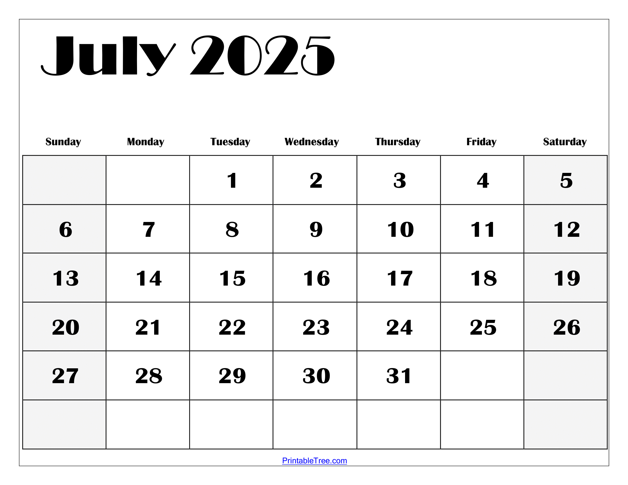 July 2025 Calendar Printable Pdf Template With Holidays for May June July Calendar 2025 Printable