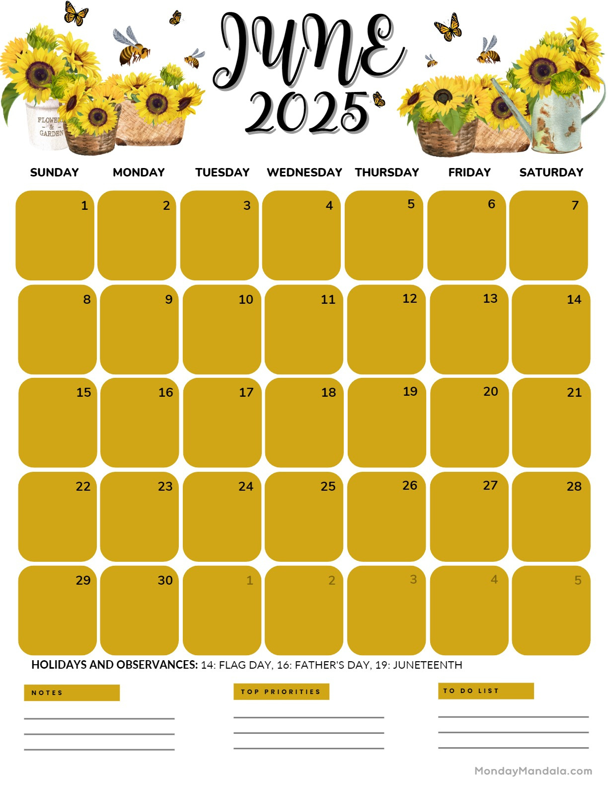 June 2025 Calendar (52 Free Pdf Printables) pertaining to August 2025-June 2025 Calendar Printable