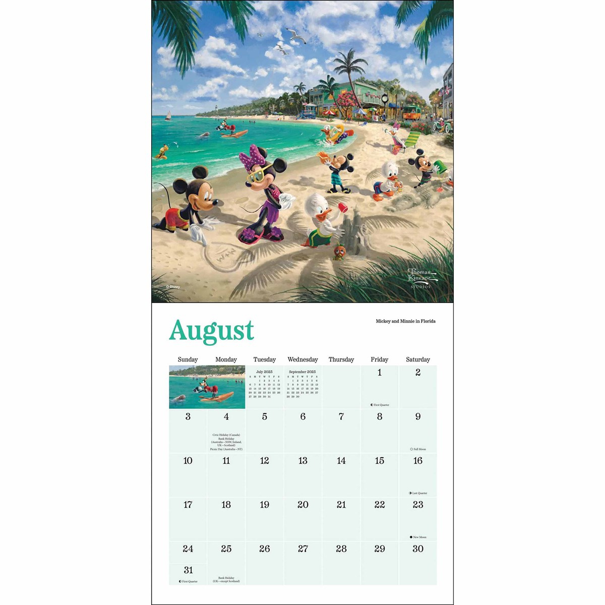 Kinkade, Disney Dreams Mini Calendar 2025 throughout Free Printable Disney Calendar 2025