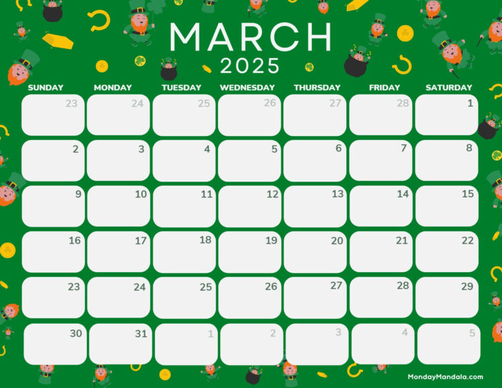 Free March 2025 Printable Calendar