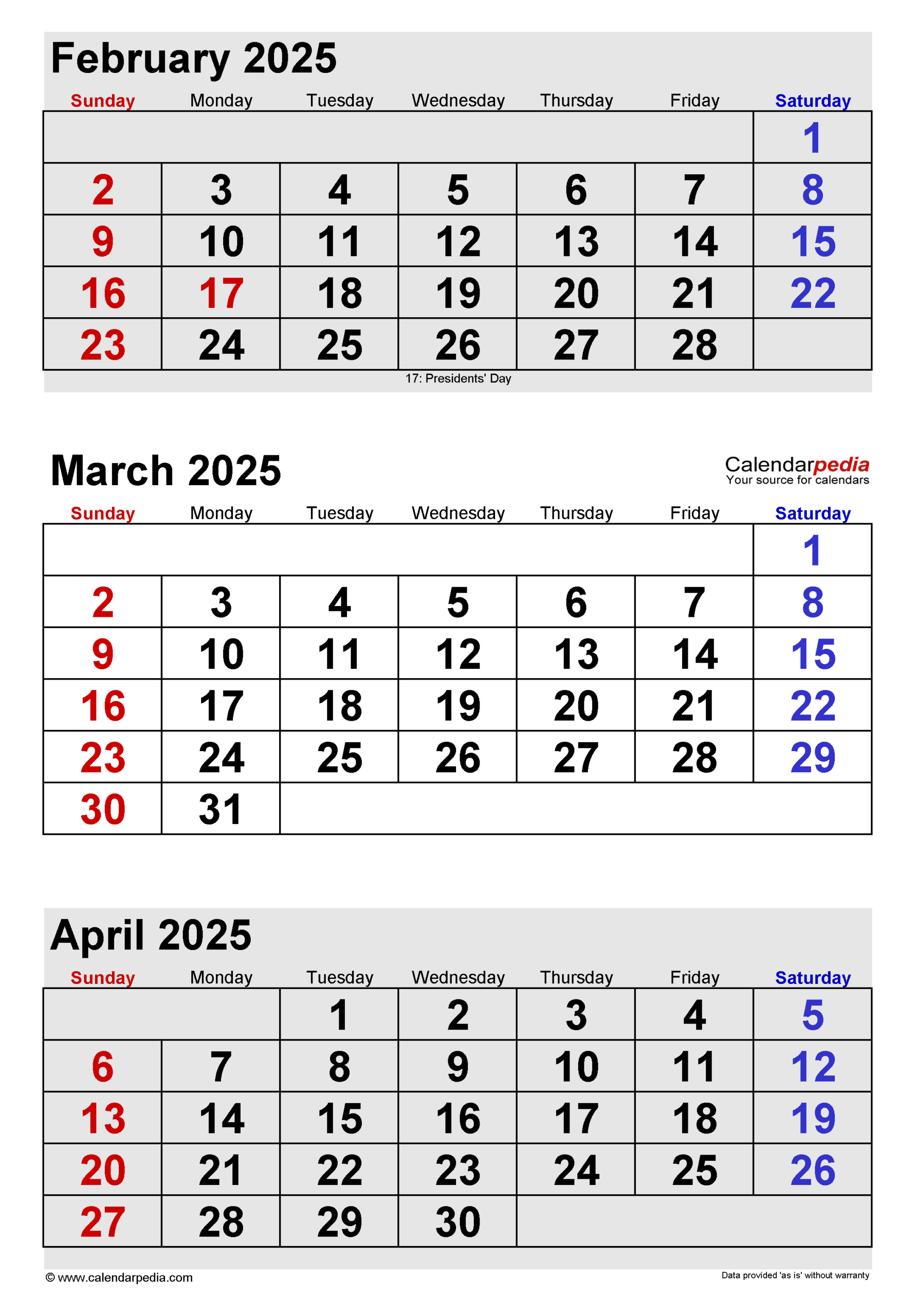 March 2025 Calendar | Templates For Word, Excel And Pdf inside February March 2025 Calendar Printable