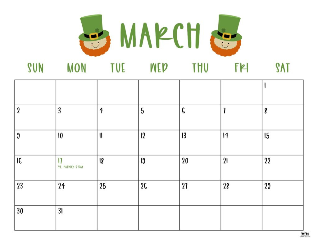 March 2025 Calendars - 107 Free Printables | Printabulls in March Calendar 2025 Free Printable