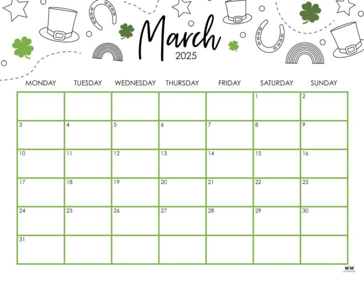 Calendar March 2025 Printable