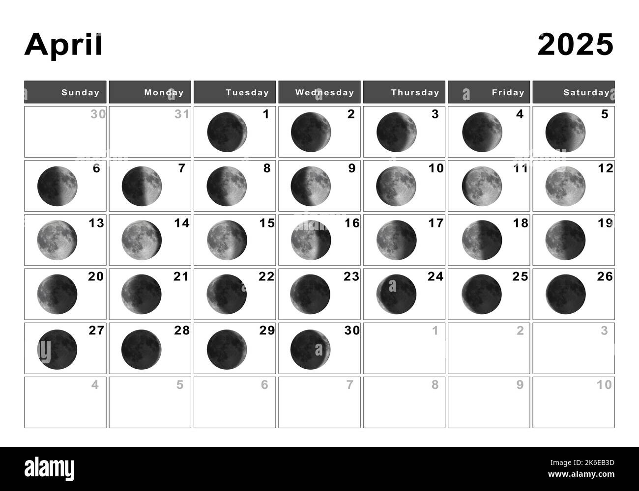 Moon Calendar 2025 Cut Out Stock Images &amp;amp; Pictures - Alamy for Lunar Calendar 2025 Printable