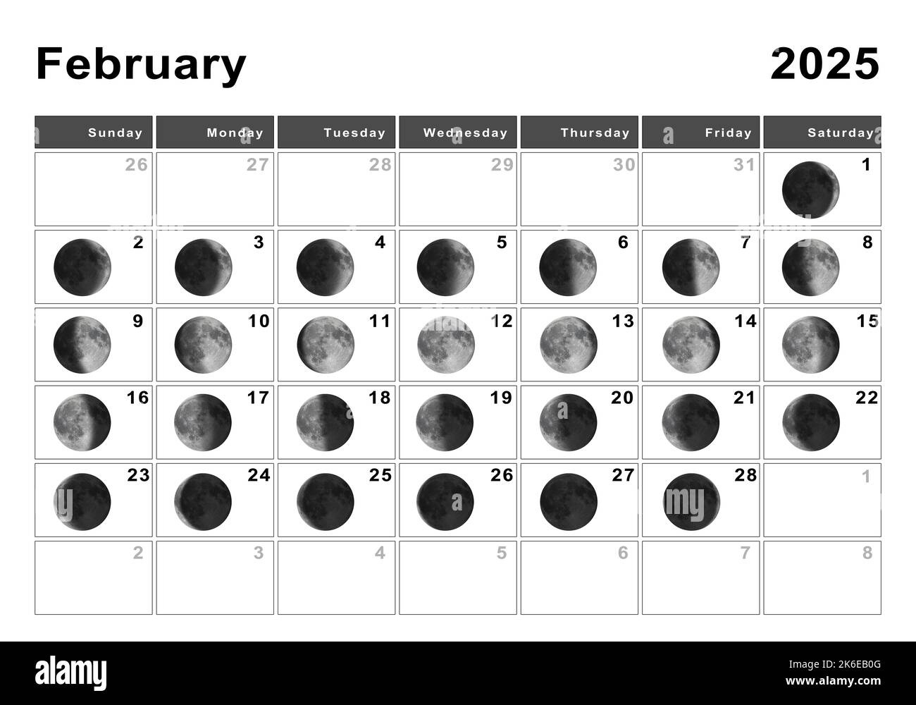 Moon Calendar 2025 Hi-Res Stock Photography And Images - Alamy throughout Free Printable Lunar Calendar 2025