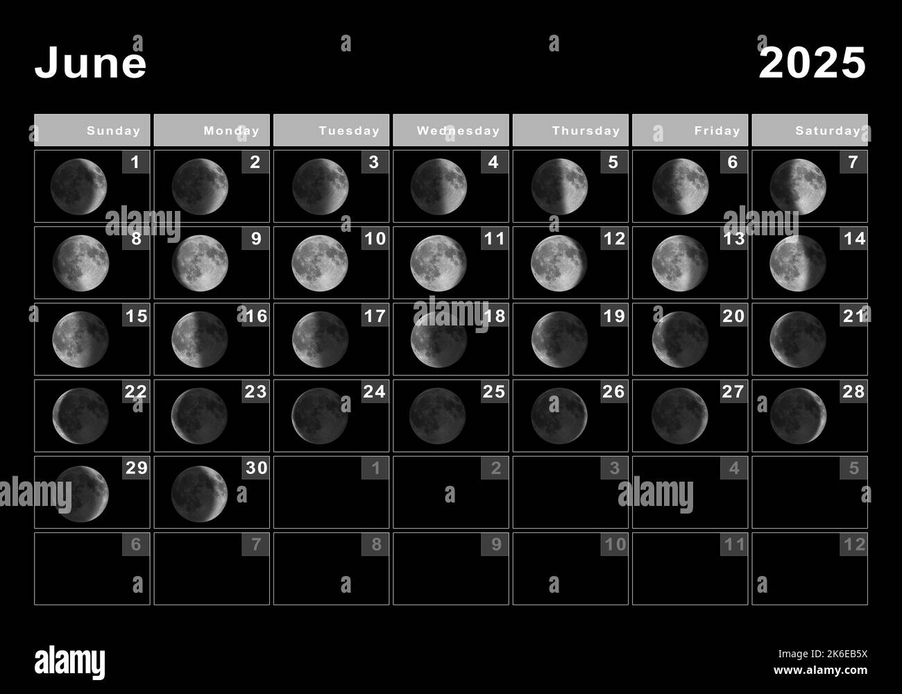 Moon Calendar 2025 Hi-Res Stock Photography And Images - Alamy within 2025 Lunar Calendar Printable