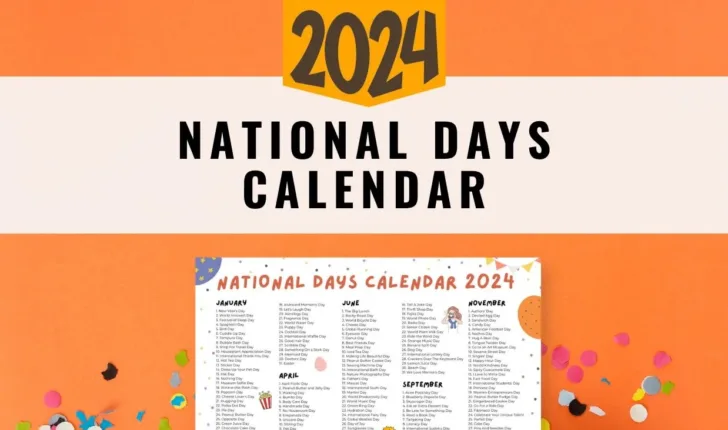 Free Printable National Day Calendar 2025