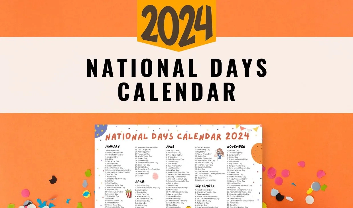 National Days Calendar 2024-2025 | Digital Hygge with regard to Free Printable National Day Calendar 2025