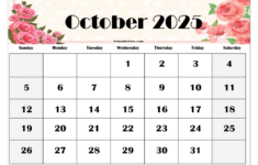 October 2025 Calendar Printable Pdf Template With Holidays pertaining to Calendar October 2025 Printable