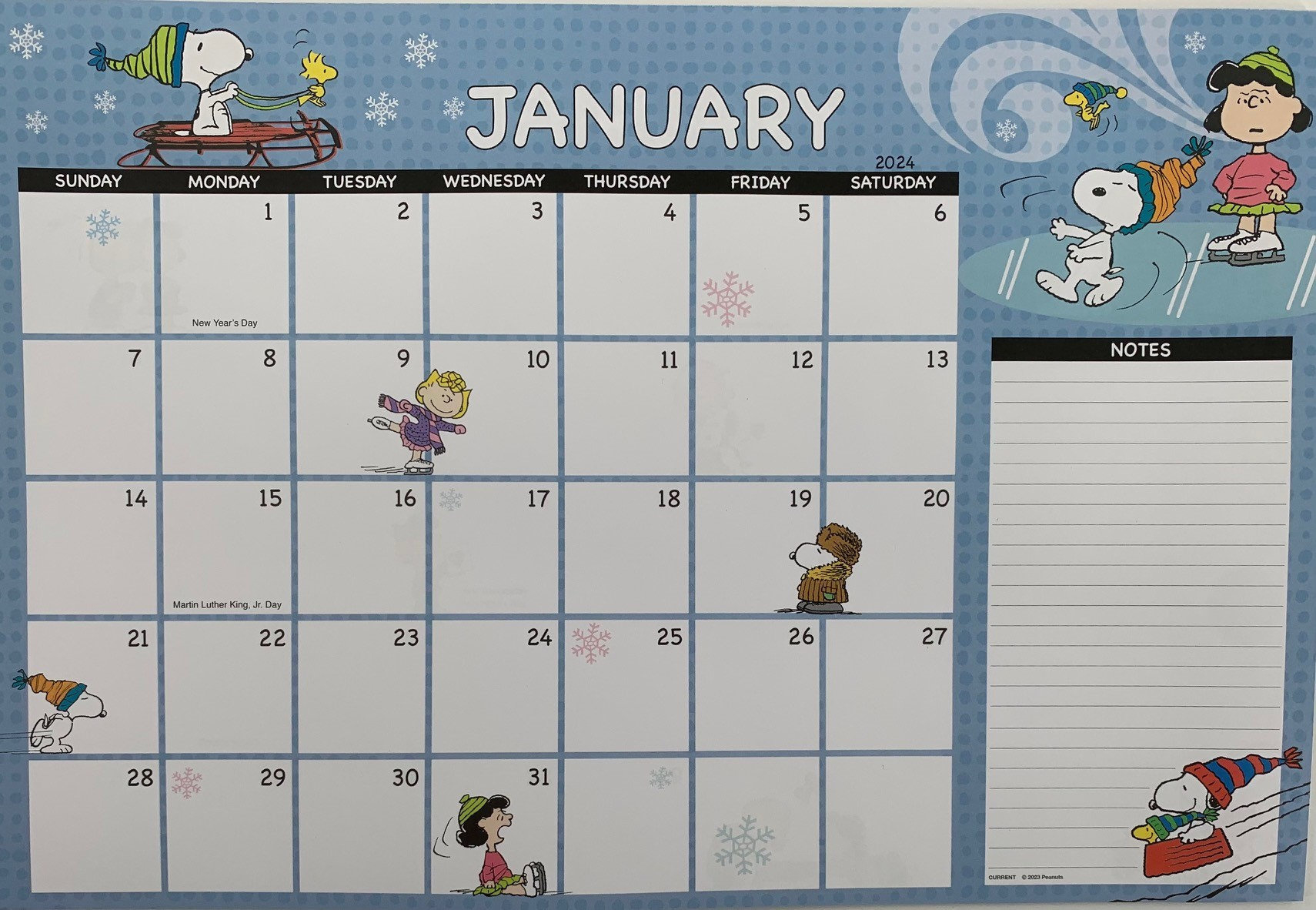 Peanuts Gang 2024-2025 Calendar - Etsy.de pertaining to Snoopy Calendar 2025 Printable