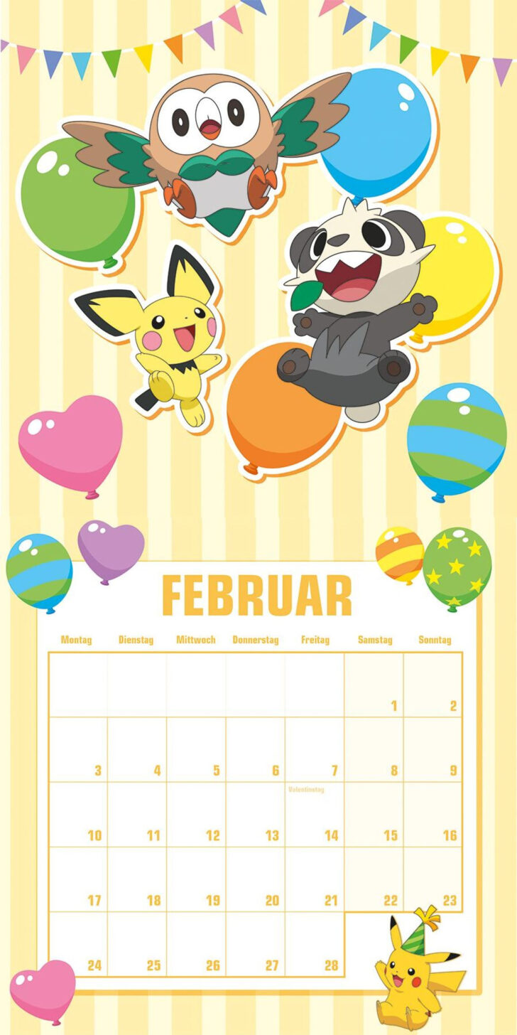 Free Printable Pokemon Calendar 2025