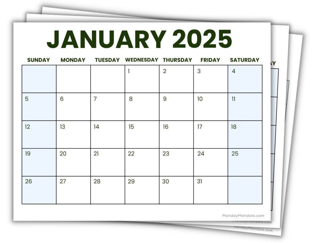 Printable Calendars For 2024 &amp;amp; 2025 (Free Pdfs) in Printable Monthly Calendar 2024 and 2025