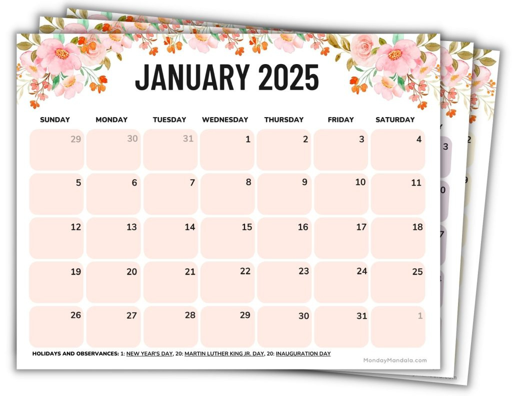 Printable Calendars For 2024 &amp;amp; 2025 (Free Pdfs) inside 2024 and 2025 Monthly Calendar Printable Free