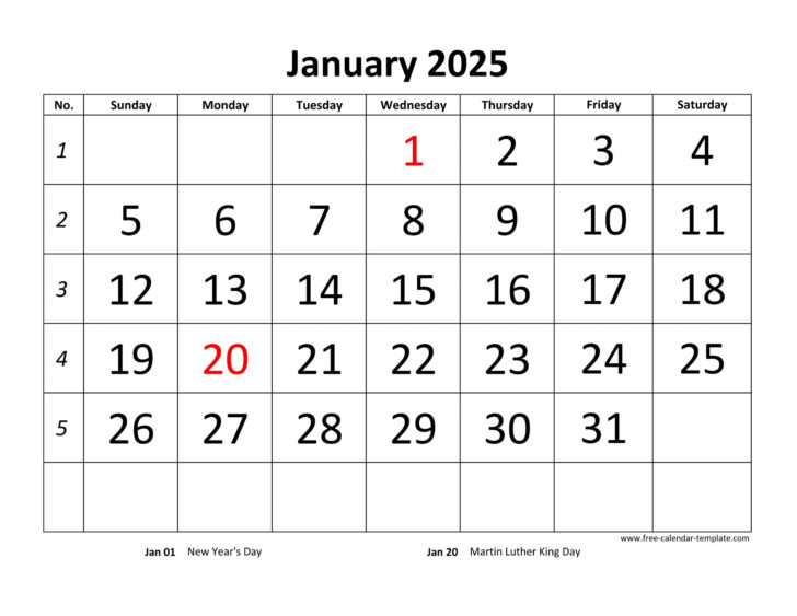 2025 Calendar Pages Printable Free