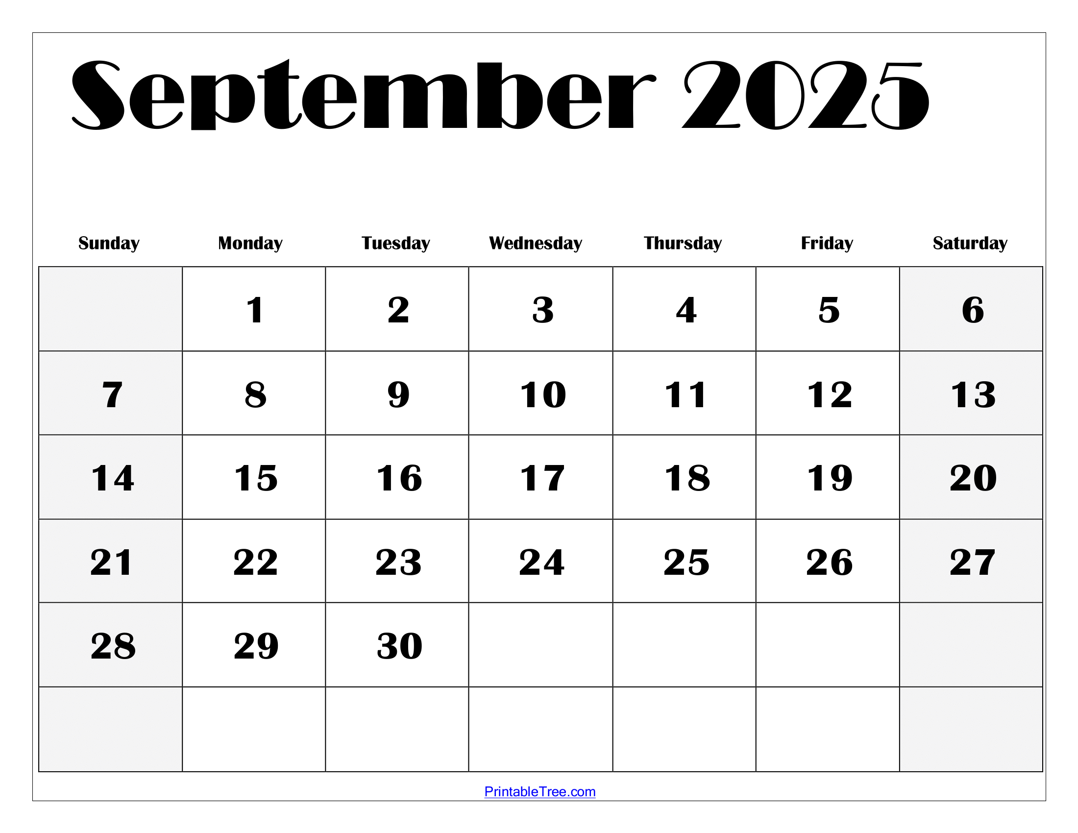 September 2025 Calendar Printable Pdf Template With Holidays for Calendar September 2025 Printable