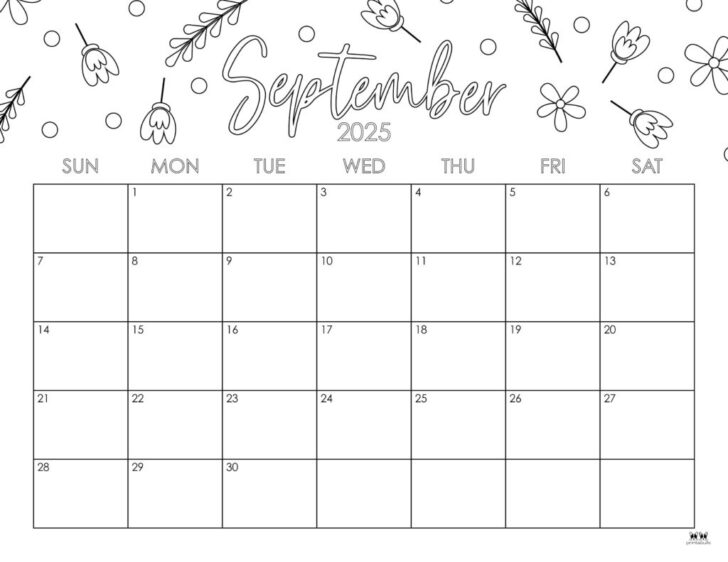 Printable Calendar August September 2025