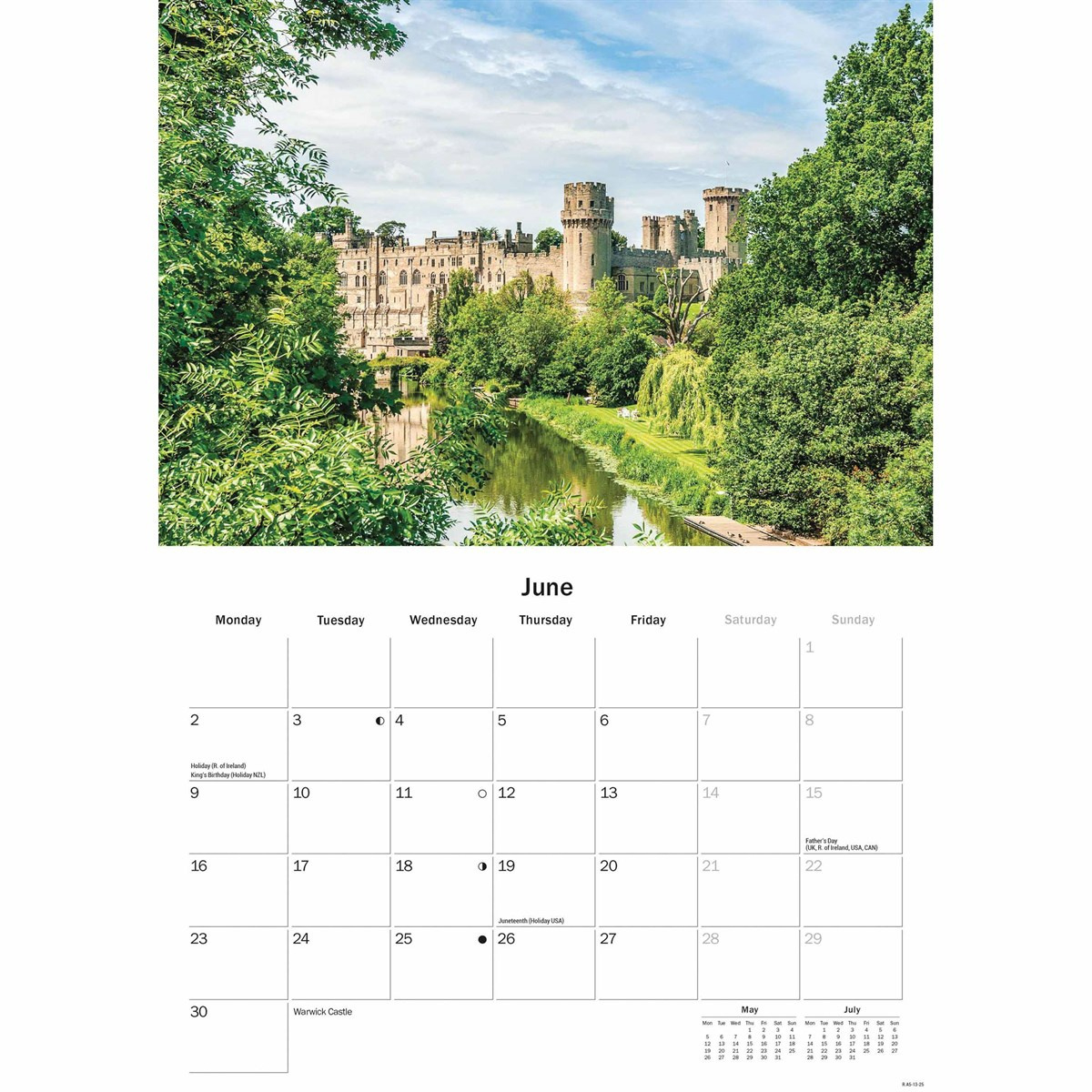 Shakespeare Country, Stratford-Upon-Avon A5 Calendar 2025 pertaining to Avon Campaign Calendar 2025 Printable