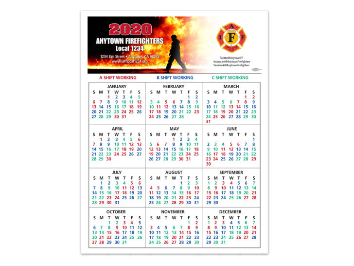 2025 Shift Calendar Printable