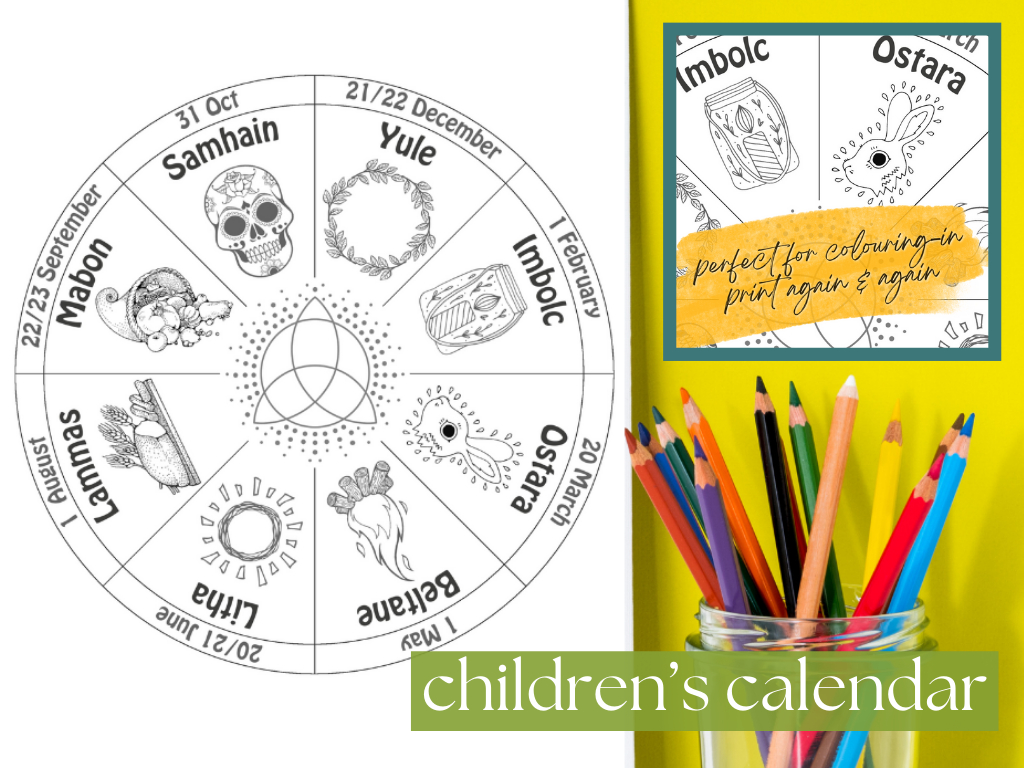 Wheel Of The Year Printable Calendars - Pagan Sabbats Festivals regarding Pagan Calendar 2025 Printable