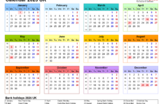 Calendar For 2025 with Holidays Printable Printable Calendars